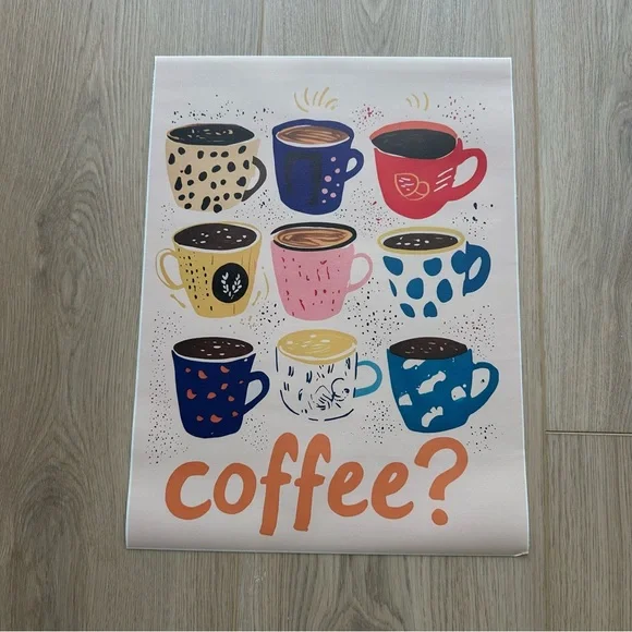 Coffee Please Canvas Art Print Poster - Picture 1 of 2